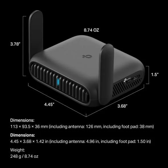 The Roam 7 BE3600 Wi-Fi 7 Portable Travel Router Dual-Band, 2.5G in real use