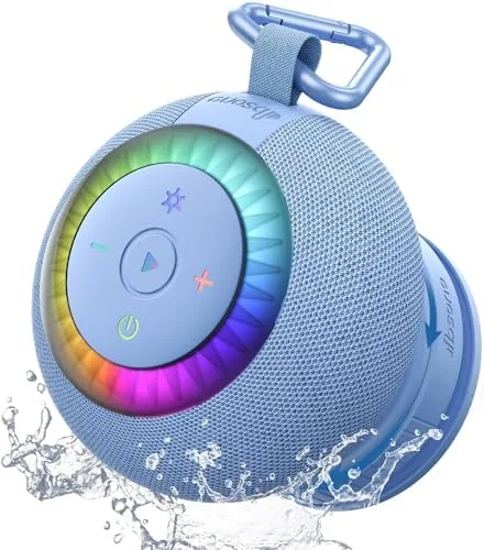 Bluetooth Shower Speaker IPX7 Waterproof: Removable Suction Cup, Blue | 360° Surround Sound, Vacuum-Lock Review: Tested and Rated