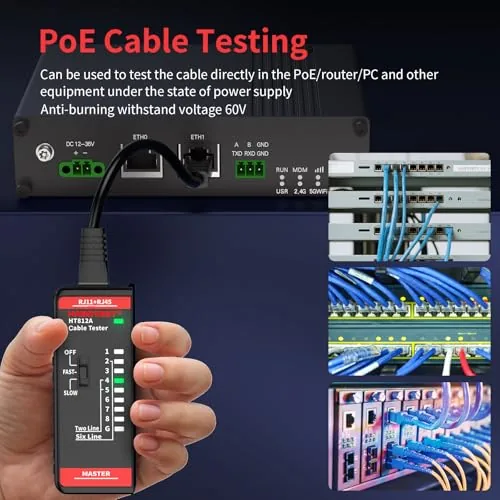 Another view of the Network Ethernet Cable Tester for LAN RJ45 RJ11 CAT5 CAT5E