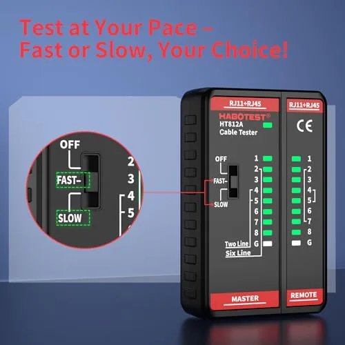 Testing the Network Ethernet Cable Tester for LAN RJ45 RJ11 CAT5 CAT5E over two weeks