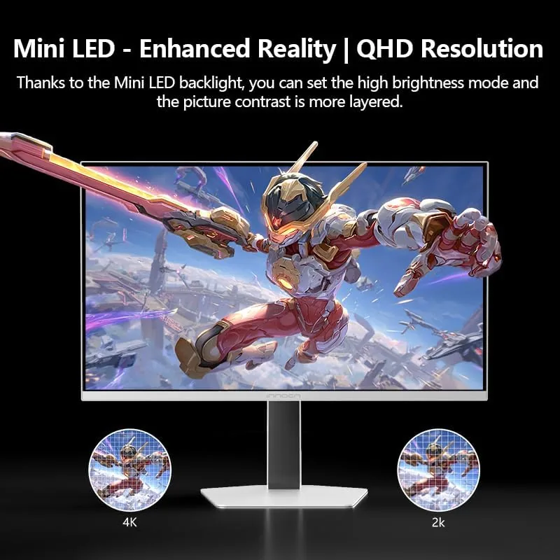 Another view of the INNOCN 27" 2K 1440P 320Hz Mini LED Gaming Monitor, HDR1000