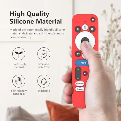 Close look at the LEFXMOPHY Silicone Cover for onn Google TV 4K Pro Streaming build quality