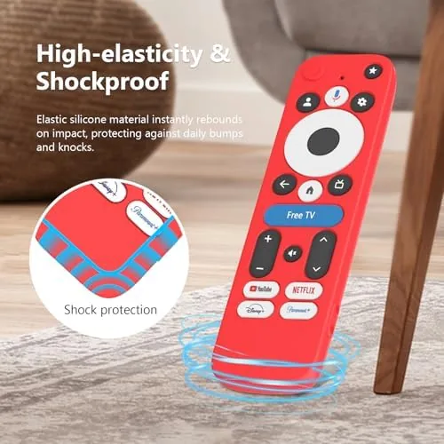 The LEFXMOPHY Silicone Cover for onn Google TV 4K Pro Streaming in real use