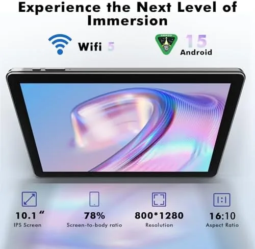Close look at the 10 Inch Tablet, Android 15 with 24 GB RAM + build quality