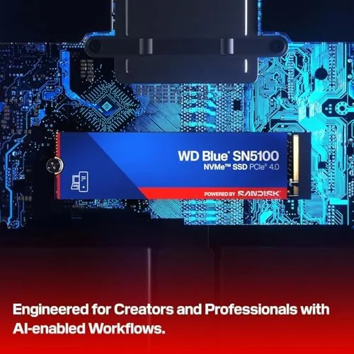 Close look at the WD Blue SN5100 500GB NVMe SSD - M.2 2280, PCIe build quality