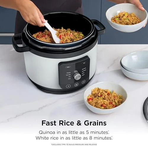 A finished meal being served directly from the SimpliServe pot at the table