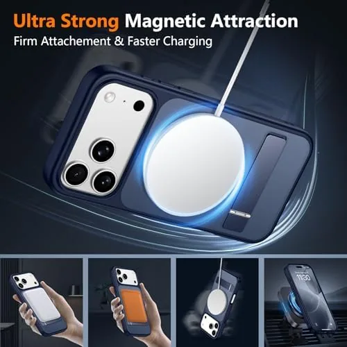 The SPIDERCASE Magnetic for iPhone 17 Pro Max Case,with [3 Stand in real use