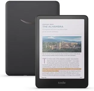 Close up of the Kindle Colorsoft frame, bezel, and USB-C port