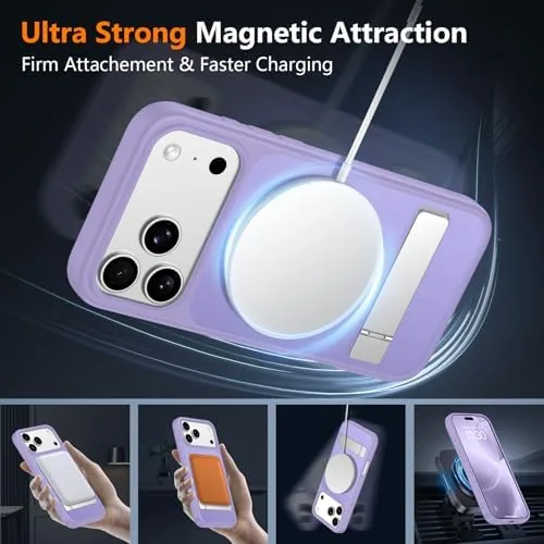 The SPIDERCASE Magnetic for iPhone 17 Pro Max Case,with [3 Stand in real use