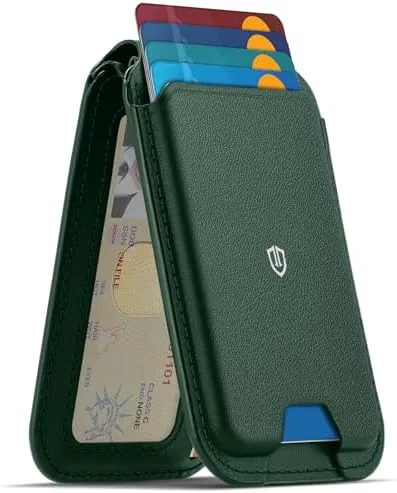 SHIELDON Genuine Leather Magnetic Wallet Stand for MagSafe, Evergreen | Strong Magnetic, 6 Card Review: Tested and Rated
