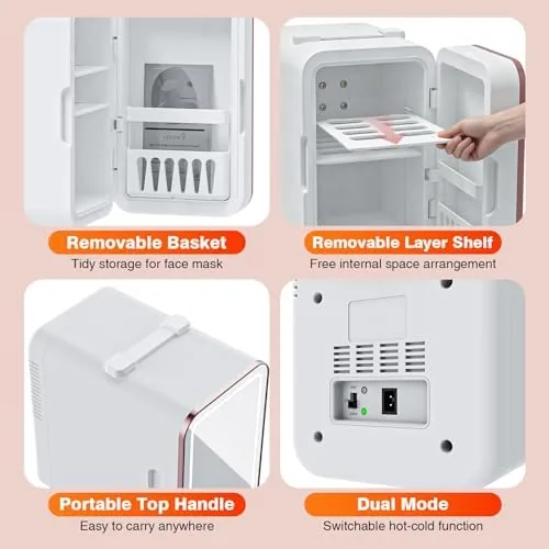 Testing the YLFU Mini Skincare Fridge for Bedroom, 6L Portable Cooler & over two weeks