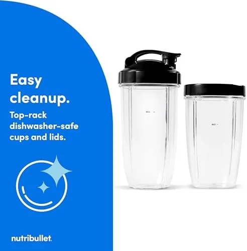 The blender cup filled with soapy water for the self cleaning cycle