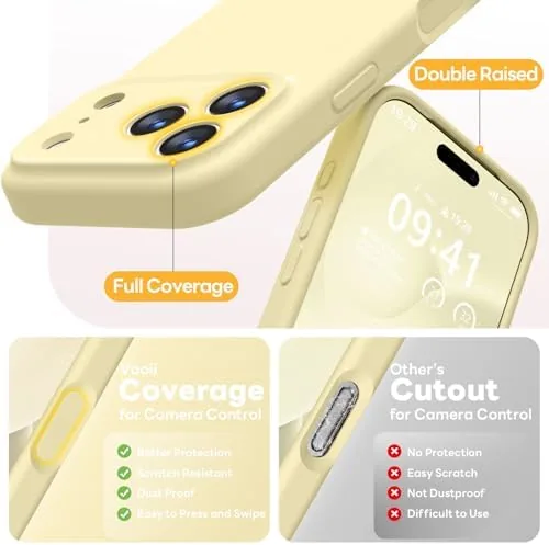 The Vooii case beside a budget silicone case and a premium brand silicone case