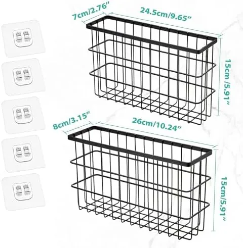 Close up of the self adhesive backing and the internal slots of the organizer