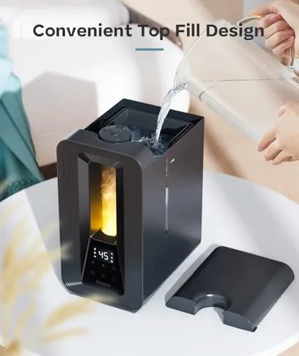 Testing the BREEZOME 6L Cool Mist Humidifier for Bedroom 50H Runtime 7-Color over two weeks