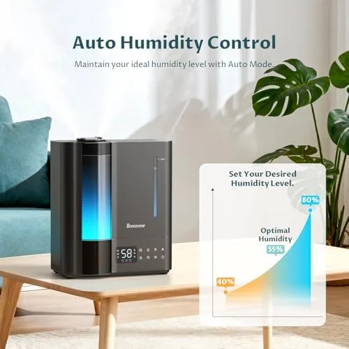 Another view of the BREEZOME 8L Warm & Cool Mist Humidifier for Large Room