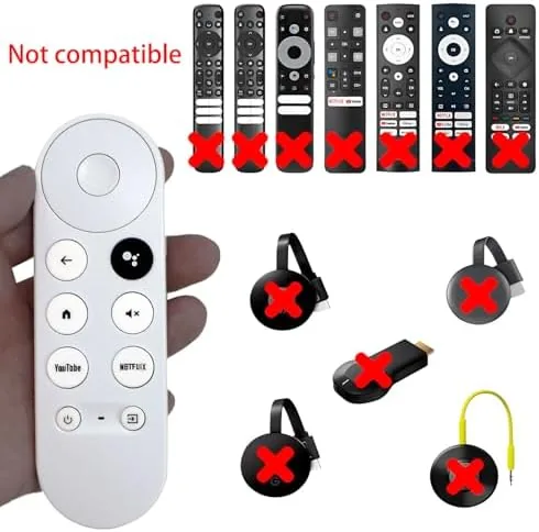 Another view of the G9N9N New Replacement Voice Remote Control Compatible with Google Chromecast