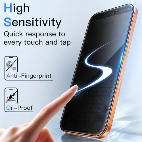 The phone with the privacy protector installed in an office environment