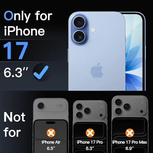 Close look at the JETech Screen Protector for iPhone 17, 3-Pack | 9H Tempered build quality