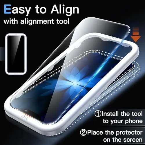 The JETech Screen Protector for iPhone 17, 3-Pack | 9H Tempered in real use