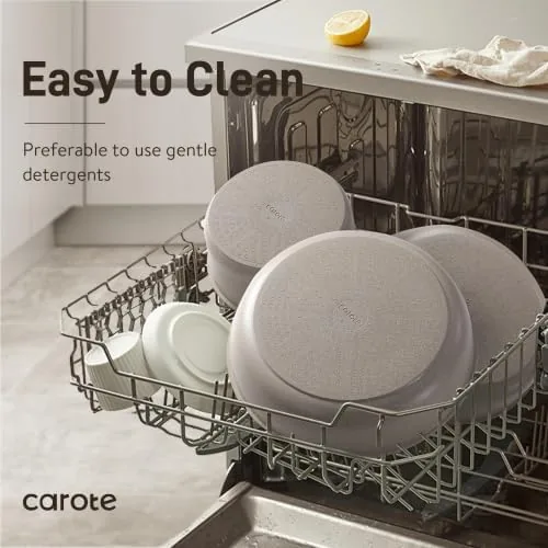 A complete meal cooking in CAROTE pans with the set stored compactly behind