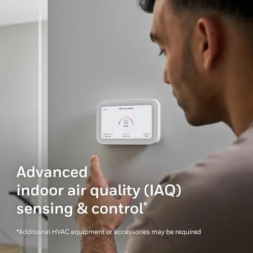 The Honeywell Home X8S Premium Smart Wi-Fi Thermostat, White | Video in real use