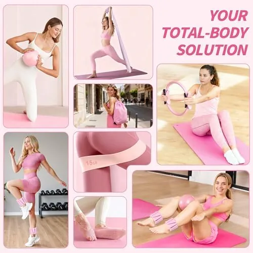 Close look at the NANATI Pilates Kit, Home Pilates Workout Kit for Women, Pilates build quality