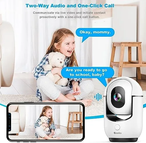 The Cloarks 2K Pan/Tilt Security Camera, WiFi Indoor Cameras for Home compared in context