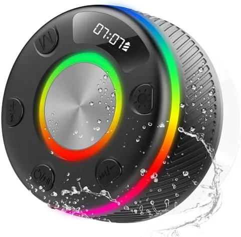 Overview of the Bluetooth Speaker, Shower Speaker, IP7 Waterproof Portable Speakers Bluetooth 5.4
