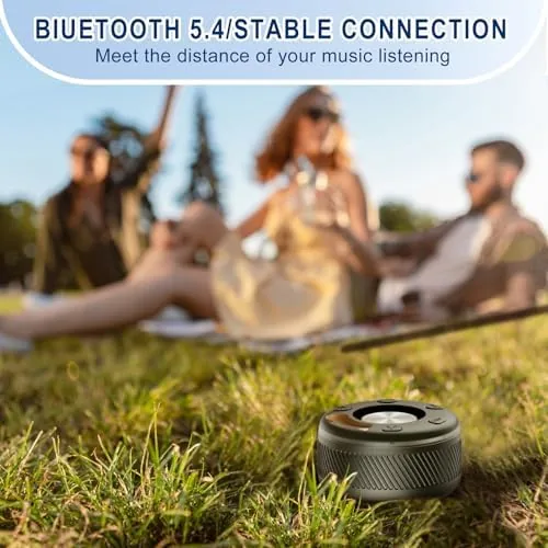 Another view of the Bluetooth Speaker, Shower Speaker, IP7 Waterproof Portable Speakers Bluetooth 5.4