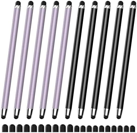10 PCS Stylus Pen for Touchscreen,2-in-1 High Sensitivity & Precision | Rubber Tip,Suitable for Review: Tested and Rated