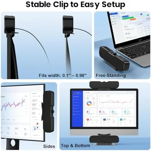 Close look at the Cirqon Computer Speakers for Desktop PC, Easy Volume Knob, Sturdy build quality