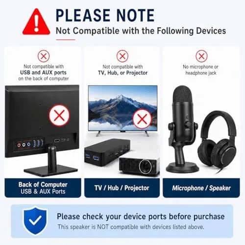The Cirqon Computer Speakers for Desktop PC, Easy Volume Knob, Sturdy compared in context