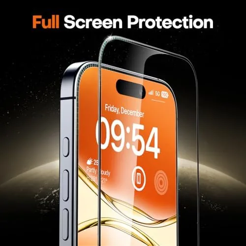 Another view of the TOCOL for iPhone 17 Screen Protector, Clear | Easy Installation