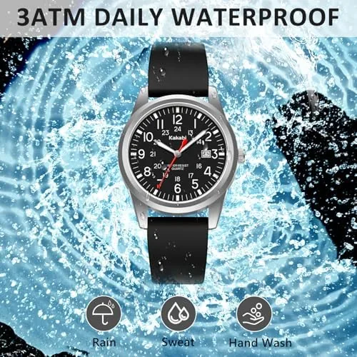 Another view of the Men's Easy to Read Watch, Unisex Military Sport Analog Quartz
