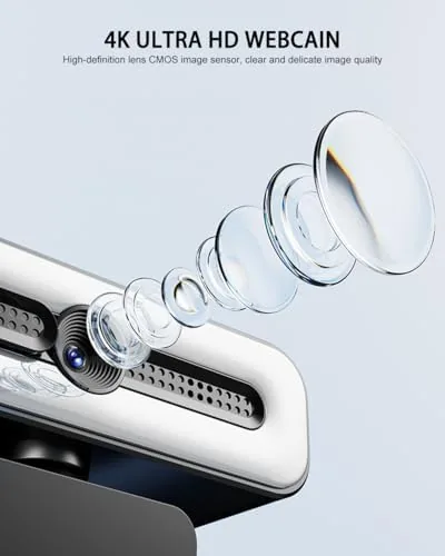 Close up of the webcam showing the PDAF autofocus locking onto a face