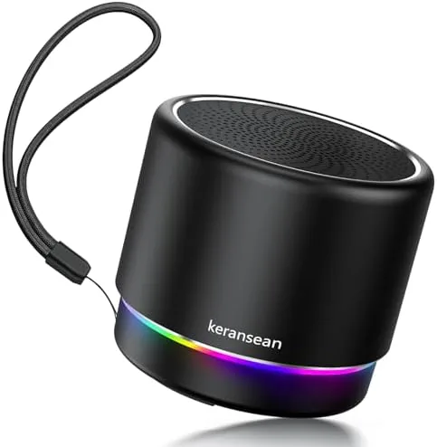 Overview of the Portable Bluetooth Speaker 5.4, Mini Speaker with Noise Reduction Mic,Black