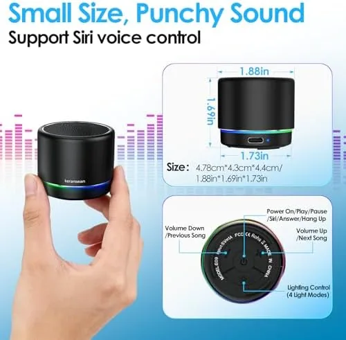 Testing the Portable Bluetooth Speaker 5.4, Mini Speaker with Noise Reduction Mic,Black over two weeks