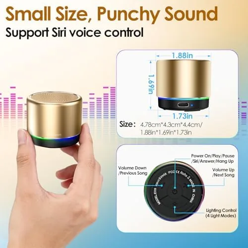 The Mini Bluetooth Speaker, Portable Wireless Speakers, Noise Reduction Mic | in real use