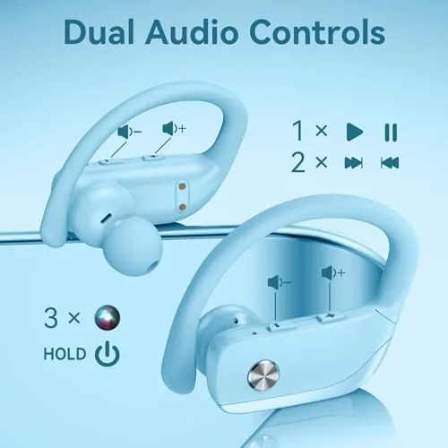 The bmani Ear Buds Wireless Earbuds Bluetooth Headphones with 80H Playtime in real use