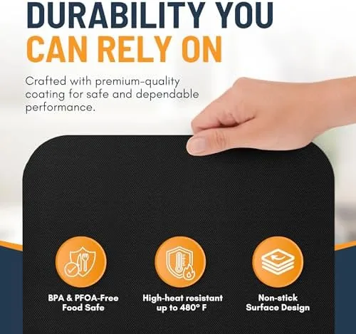 The Toaster Oven Liners for Bottom of Oven (2 Pack) Reusable in real use