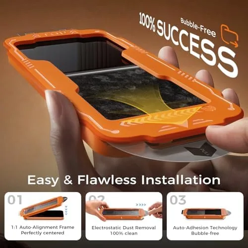 Another view of the NeverBreak 9H+ Hardness for iPhone 17 Pro Max Screen Protector