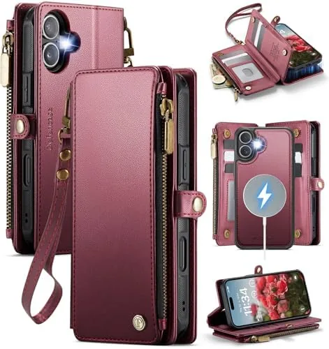 Defencase for iPhone 17 Phone Case Wallet Compatible with Magsafe, Wine Red | Magnetic Review: Tested and Rated