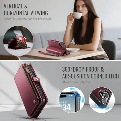 Another view of the Defencase for iPhone 17 Phone Case Wallet Compatible with Magsafe