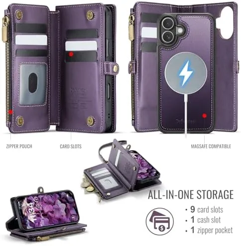 Close look at the Defencase for iPhone 17 Phone Case Wallet Compatible with Magsafe build quality
