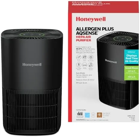 Honeywell Allergen Plus Compact HEPA Small Room Air Purifiers, Black | Honeywell air purifiers Review: Tested and Rated