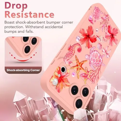 The OOK Floral Case for iPhone 17 Pro Max, Cute Pink in real use