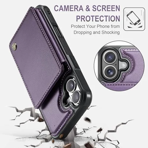 Testing the Vinich for iPhone 17 Wallet Case with Card Holder, Purple over two weeks