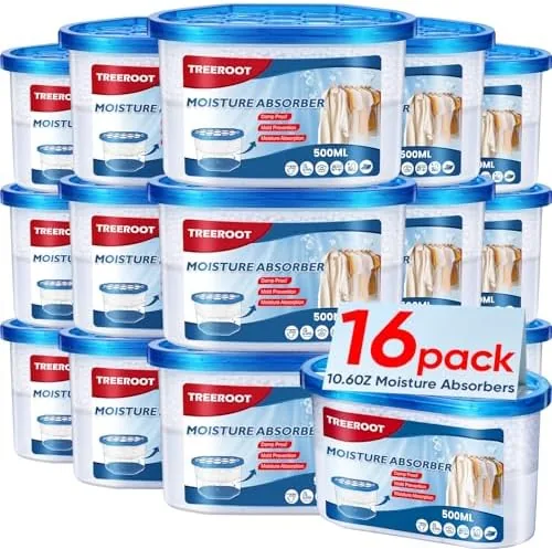 16 Pack Moisture Absorbers for Closet, 10.6 oz Humidity Absorber Bucket | Fragrance Free Review: Tested and Rated