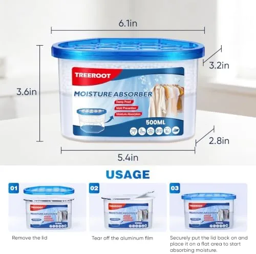 The 16 Pack Moisture Absorbers for Closet, 10.6 oz Humidity Absorber compared in context